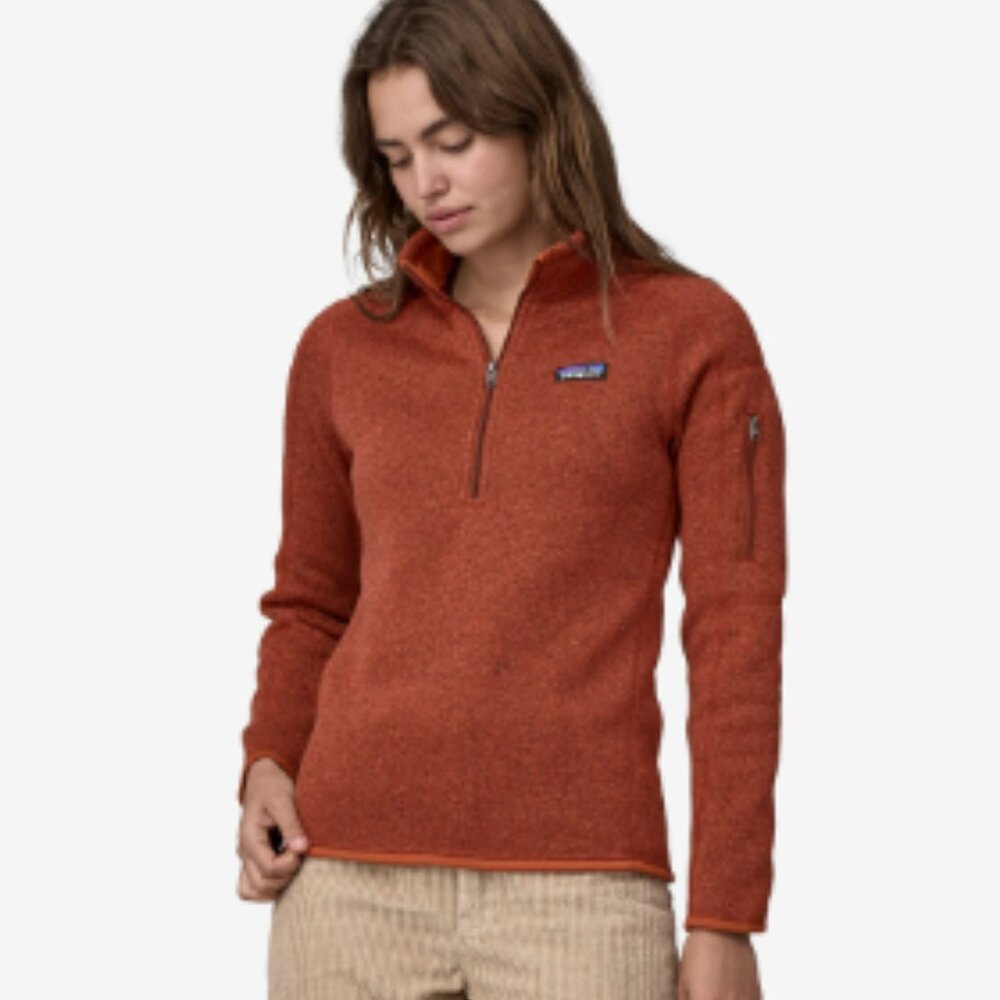Patagonia Red Better Sweater 1/4 Quarter Zip Size XS